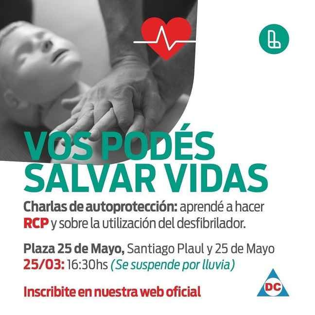 EL MUNICIPIO DE LANUS HAR UNA NUEVA JORNADA DE RCP EN LA PLAZA 25 DE
